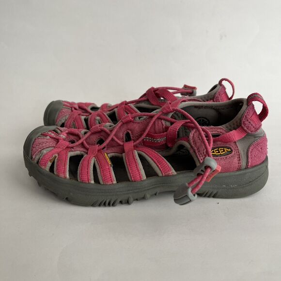 Keen Whisper Sandals Size 2 Pink Toggle Vibram‎ Hiking Camping Outdoors Water - Picture 3 of 8